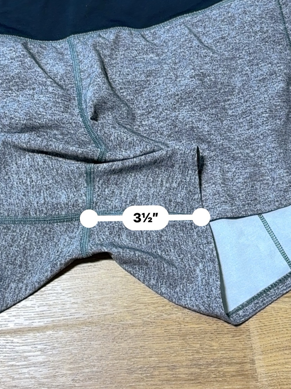 lululemon Speed Up Gray/Black Run Shorts Size 10 - Picture 5 of 11